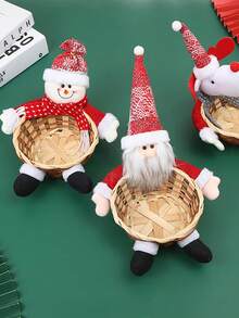 新款聖誕節裝飾品:聖誕老人娃娃、糖果籃、蘋果籃