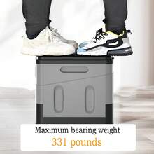 AIKI 1 Miếng Gấp di động Phòng vệ sinh Đối với Ô tô/xe hơi , Cắm Trại Ngoài Trời , Đi bộ du lịch , Đi du lịch , Trong nhà Ngoài trời Sử dụng , Thùng rác , Cắm trại Công cụ - màu đen - Xem 3