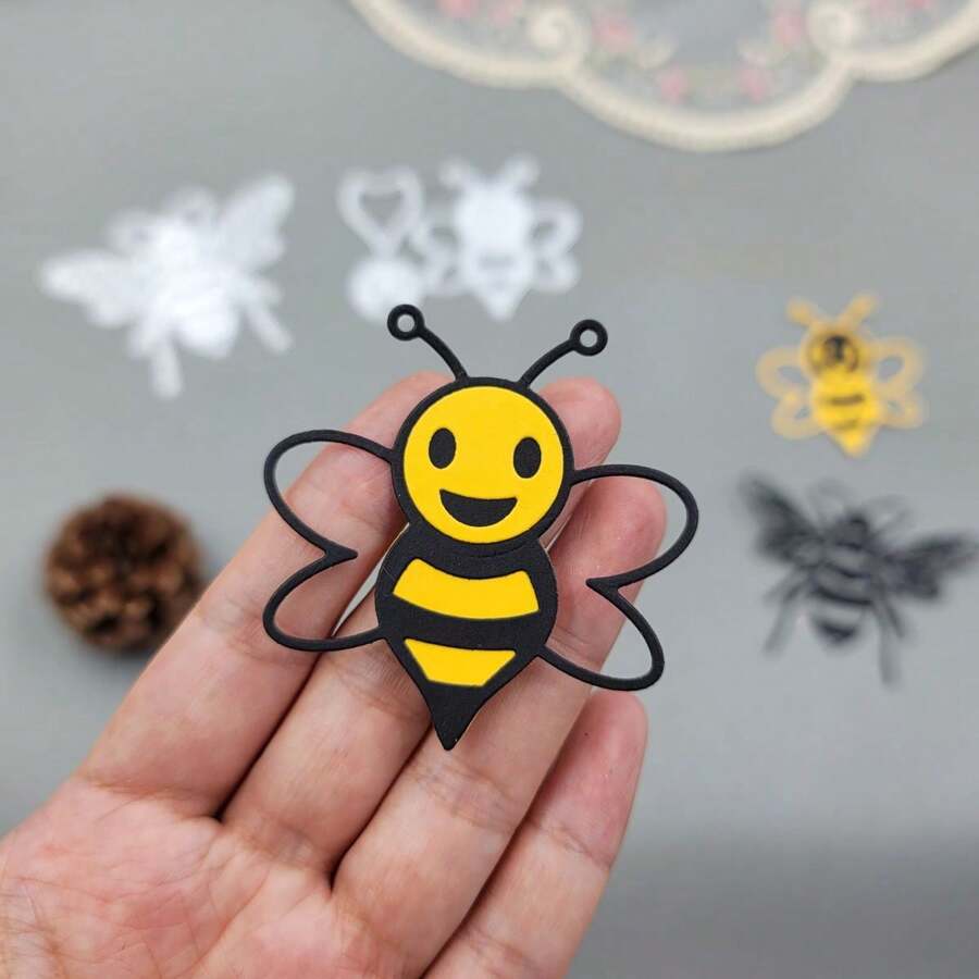 1 Pieza Troqueles De Abejas Lindos Para Álbumes De Recortes - Naranja - Ver 1