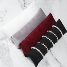1 Pc Velvet Bracelet Cushion Watch Pillows for Watches and Bangles Jewelry Display for Selling Black - Multicolor - View 5