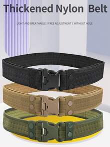 加厚運動風格腰帶由耐用尼龍材質製成,非常適合訓練、探索和攀岩等戶外活動 - 彩色 - 查看 2