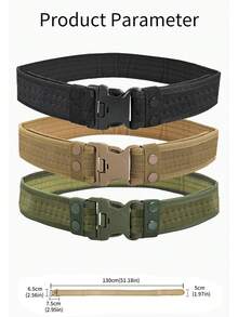 加厚運動風格腰帶由耐用尼龍材質製成,非常適合訓練、探索和攀岩等戶外活動 - 彩色 - 查看 4