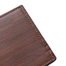 1入組男款拼色小錢包信用卡小錢包掀蓋式男士錢包 - 棕色 - 查看 4