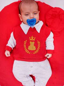 Baby Boys Jumpsuits - 紅色 - 查看 3