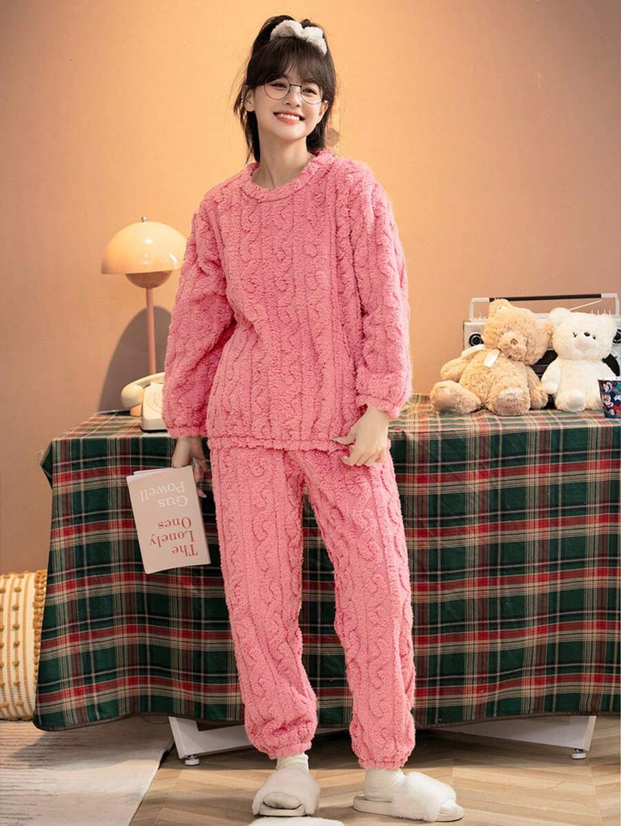 Conjunto De Pijama Rosa - Rosa - Ver 1