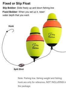 Phao Câu Cá EVA Bể Phao Câu Cá Với Pin Xốp Điện Tử Đèn Ngủ Câu Cá Bobber Đôi Quang Câu Cá Bobbers - Nhiều màu - Xem 8