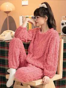 Conjunto De Pijama Rosa - Rosa - Ver 2