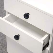 10PCS Matted Black Cabinet Knobs, Drawer Knobs, 30MM Aluminum Alloy, Single Hole Drawer Pull Handle, Cabinet Knobs, Door Pulls with Screws for Cupboard Wardrobe Furniture - Black - View 5