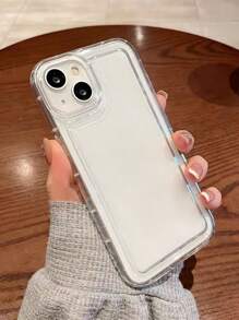 Minimalist Transparent Phone Case Compatible With IPhone 13/14/15/16/16 Plus/16 Pro Max & Galaxy
