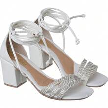 Women Heeled Sandals - trắng - Xem 2
