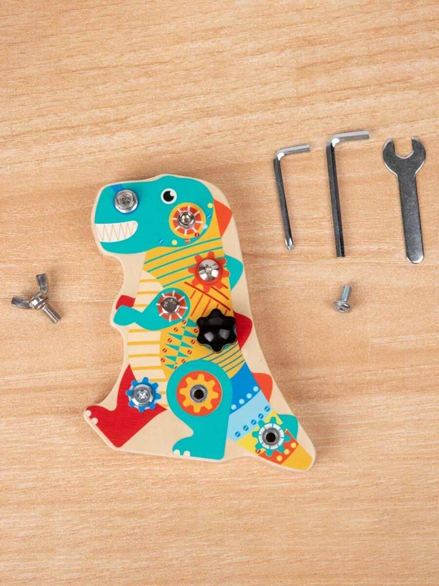 1入組木製恐龍工具組 - 彩色 - 查看 1