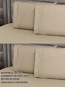 Sheet Sets with Pillowcases - 摩卡棕 - 查看 4