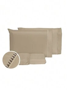 Sheet Sets with Pillowcases - 摩卡棕 - 查看 1