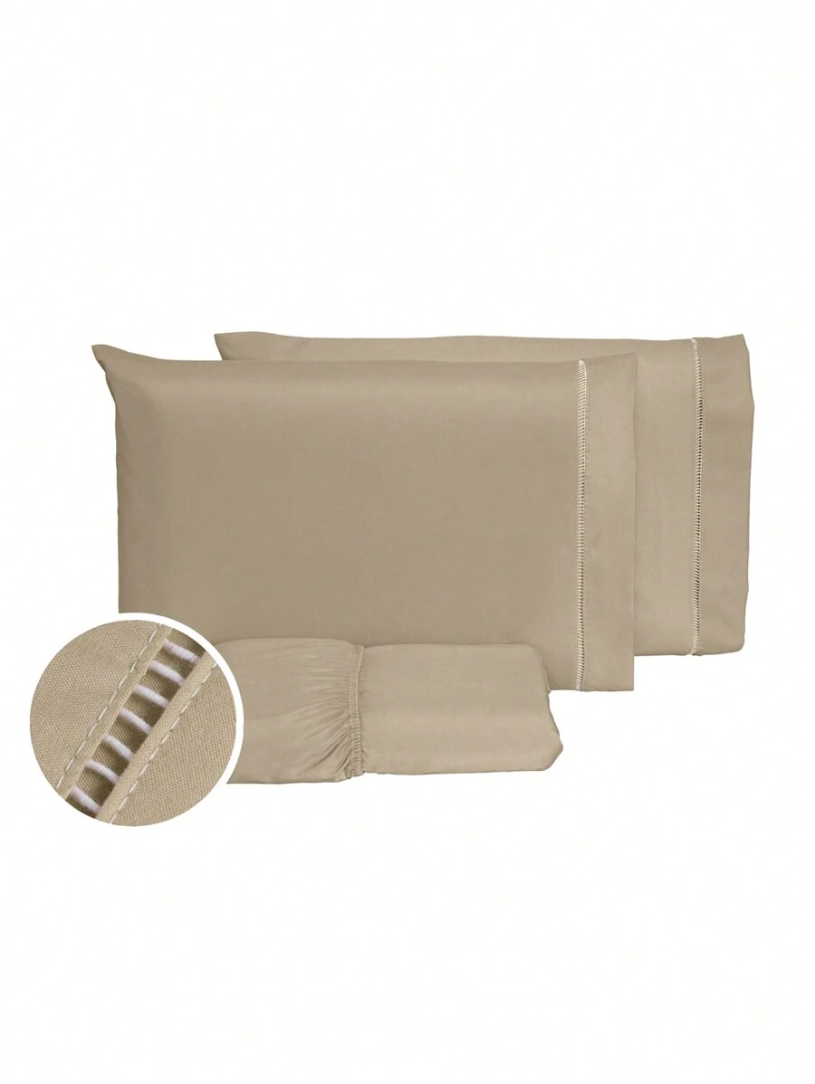 Sheet Sets with Pillowcases - 摩卡棕 - 查看 1