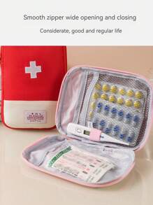 3pcs Portable Oxford Fabric First Aid Kit, Large Capacity Medicine Storage Bag For Emergency And Travel Medicine Bag Medicine Storage Bag Medicine Organizer First Aid Kit First Aid Bag Travel Accessories Travel Organizer Travel Essentials Travel Stuff Travelling Bag College Vacation Cruise Summer Holiday Essentials For Outdoor Camping Hiking Hunting