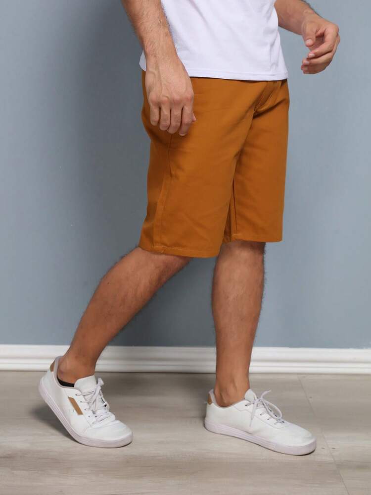 Men Shorts - Camel - View 3