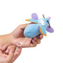 1pc Random Color Plush Mouse Shaped Cat Toy With Vibrating Ear, Interactive Pet Plaything - Multicolor - View 2