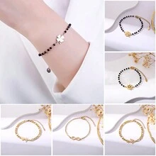 1pc European And American Style Fashionable Titanium Steel Bracelet, Daily Unisex Accessory - Silver - View 1