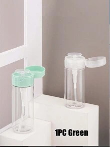 120ml化妝品空瓶,卸妝水瓶,塑料化妝品分裝瓶,化妝品分配器瓶衛浴用品,向下壓式空鎖定泵分配器瓶,可用於指甲油和卸妝水臉部乳液,便攜旅行可裝滿的塑料透明化妝容器。 - 綠色 - 查看 3