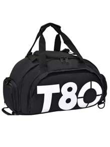 Women's Gym Bag Sports Backpack Men's Travel Fitness - 黑色 - 查看 8