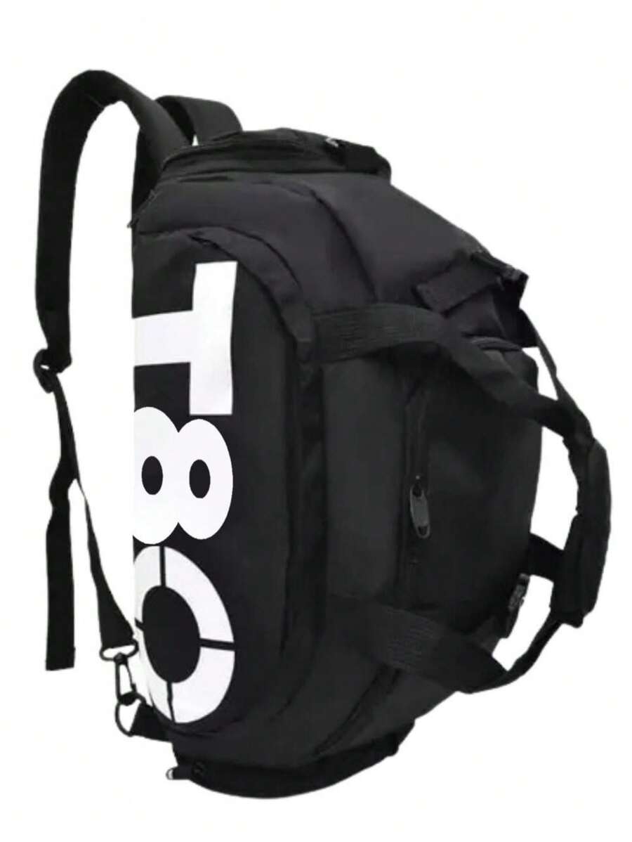 Women's Gym Bag Sports Backpack Men's Travel Fitness - 黑色 - 查看 1
