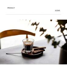 Barista Latte Cup 90ml-200ml Glass Coffee Tea Cup, Classic & Elegant For Dining Table