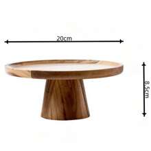 Acacia Wood Original Color Solid Wood Base Cake St,Kitchen,Christmas Gift