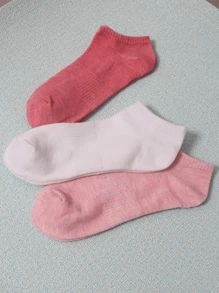 20 双女士薄款休闲低帮踝袜，多色，夏季 - 彩色 - 查看 3