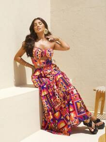 Women Two-piece Outfits - Pink - View 5