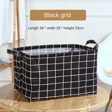 1pc Foldable Fabric Laundry Hamper & Storage Bin - Multicolor - View 2