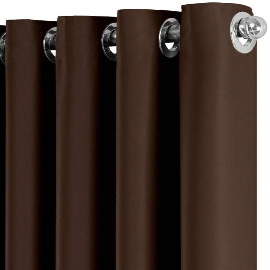 Curtains - Rust Brown - View 1