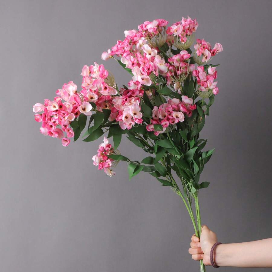 1pc Artificial Bougainvillea For Decoration - Pink - View 1
