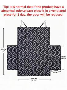 1 Tấm Thảm Xe Ô Tô Cho Thú Cưng Chống Thấm Nước & Chống Bụi Bẩn Bằng Vải Oxford, Thích Hợp Cho Chó Nhỏ/Vừa/Lớn Cho Cả Sử Dụng Ngoài Trời Và Trong Nhà - màu đen - Xem 6