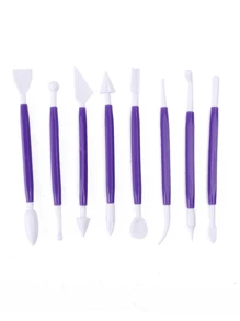 8 Piezas De Herramientas Para Modelar, Tallar Y Esculpir Arcilla Y Cerámica - Multicolor - Ver 9