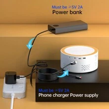 Mini Portable Projector S1,Home Theater/Outdoor Video,Compatible With Smartphone/Laptop/USB/SD Card,Etc. - Yellow - View 8