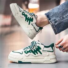 Nowy styl Oddychająca Męski Płaskie buty Buty Sportowe , Codzienny & Buty sportowe W Koreański Klasyczny Mały Biały obuwie Projekt , Odpowiedni do biegania I Codzienna odzież - Zielony - Zobacz 9