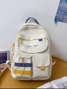 Women Functional Backpacks - 白色 - 查看 2
