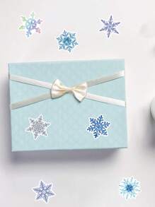 50 張聖誕雪花裝飾貼紙，包括卡通汽車設計。可用於窗戶、玻璃門、生日裝飾、塗鴉、行李、汽車/摩托車/滑板防水貼紙 - 彩色 - 查看 6