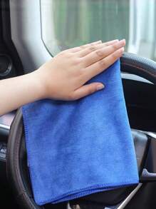 1 Miếng 30*30cm Đa chức năng Vệ sinh ô tô Khăn tắm Đối với Hấp thụ Nước , Lau sạch Và Bảo trì - Màu xanh lam - Xem 2