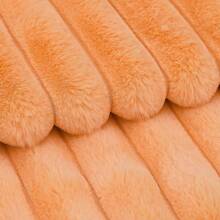 1個純色無內芯坐墊套,織物抱枕套,適用於客廳沙發 - 橘色 - 查看 4