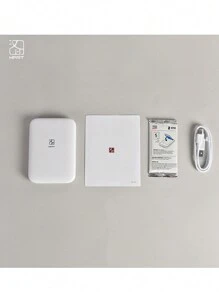 1 pieza mini color impresora 300DPI portátil foto mini foto impresora con bolsillo DIY compartir foto impresora - Blanco - Ver 6