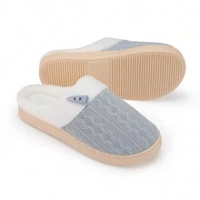 女式冬季厚底,保暖,防滑,舒適的室內拖鞋