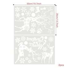 2pcs Thick Cartoon 3 Cute White Element Static Stickers,Stickers,Wall Decal, Vinyl Decal For Home Decorations,Spring Decoration Items Refresh Your Home,Rama Decoration Stickers - White Elks - View 5