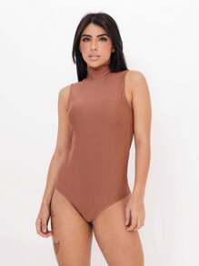 Women Bodysuits - Óxido marrón - Ver 3