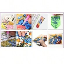 鑽石繪畫套件多彩馬來西亞新系列全鑽石馬賽克 5d Diy 十字繡套件鑽石藝術家居裝飾 2023 - 彩色 - 查看 8