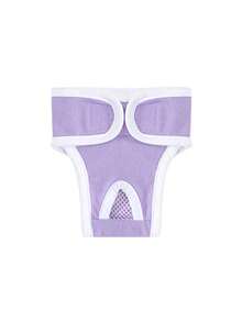 1入紫色狗狗尿布,寵物尿墊,泰迪狗狗尿墊,小狗狗月經褲,寵物理療褲,寵物用品 - 紫色 - 查看 7