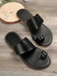 女性條帶平底涼鞋,露趾防滑拖鞋,戶外海灘鞋