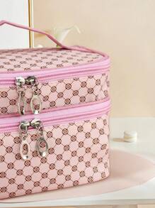 1个时尚简约防水便携大容量化妆品收纳包,适合居家旅行,可作房间装饰、化妆包、旅行必备品、收纳包、化妆包、洗漱包、桌面收纳包、化妆包、化妆袋、化妆包、旅行必备品、化妆袋、小化妆包、化妆袋、化妆包、旅行必备品、大容量、大化妆包、圣诞礼物、化妆袋、旅行、女士旅行必备礼物、化妆袋、手拿包/小手提包、化妆品收纳包、化妆品整理包、化妆袋、刷子收纳袋、迷你化妆袋、大容量化妆袋、女士礼物、圣诞礼物、女士礼物创意 - 粉色 - 查看 7