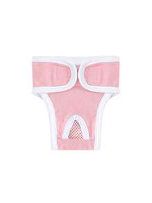 1只淺粉色狗狗尿布,寵物尿墊,泰迪尿墊,小狗生理褲,生理短褲寵物用品 - 淺粉色 - 查看 7