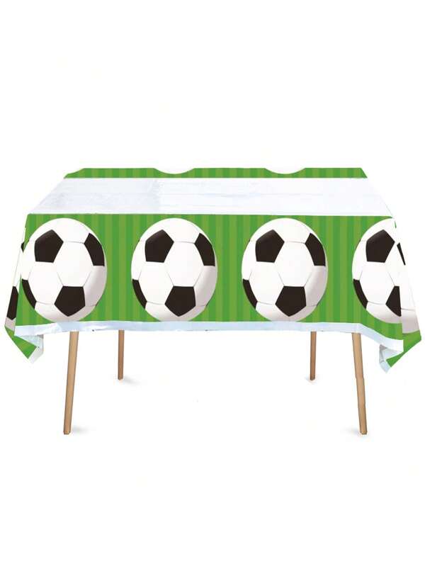1pc Soccer/Football Theme Tablecloth, World Cup Party, Celebration, Birthday, School Sports Events Decoration,Christmas Valentine Day